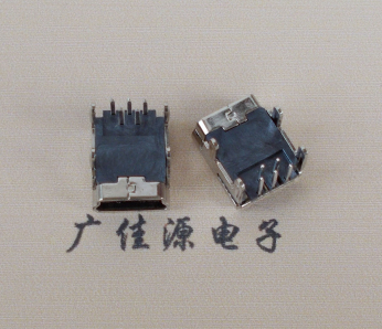 鄂州Mini usb 5p接口,迷你B型母座,四脚DIP插板,连接器