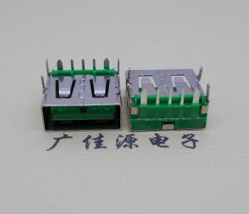 鄂州5A大电流 快充接口 USB5p绿胶芯 常规母座