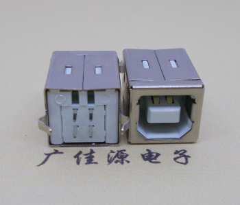 鄂州USB BF180度母座 打印机接口 立式直插带赛