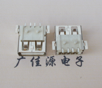 鄂州USB AF方形脚 贴片母座 1.0/1.2柱子直边接口