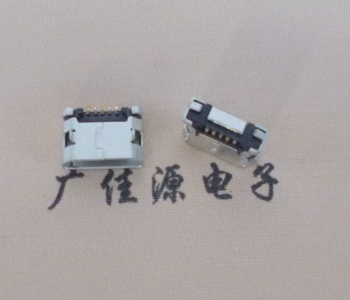 鄂州MICRO USB接口 90度卧式母座 插板有柱直边