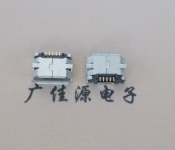 鄂州MICRO USB 5Pin母座 贴板封装接口 卷边镀雾锡