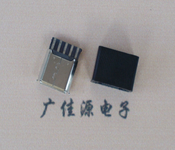 鄂州麦克-迈克 接口USB5p焊线母座 带胶外套 连接器