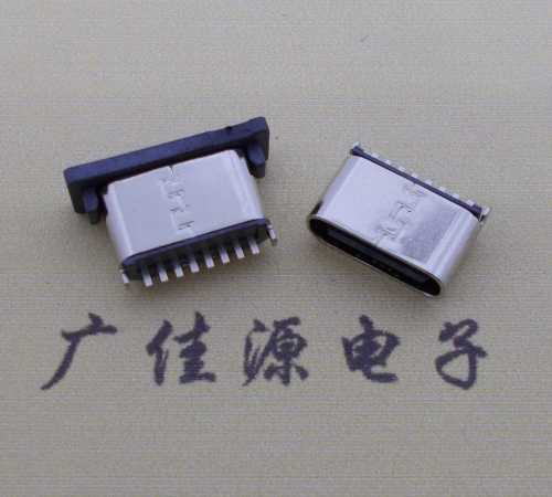 鄂州连接器TYPE-C8P母座直立式插座H=5.0mm