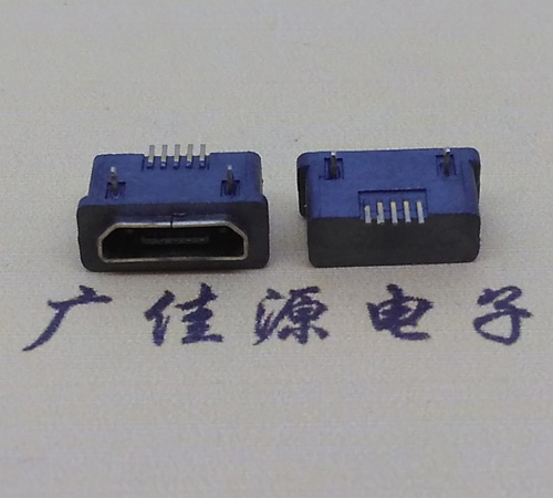 鄂州MICRO USB5p防水接口 90度卧式 两脚插板牢固