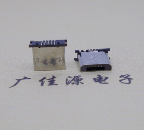 鄂州MICRO USB 5P公头短体5.6mm立贴带柱无卡勾