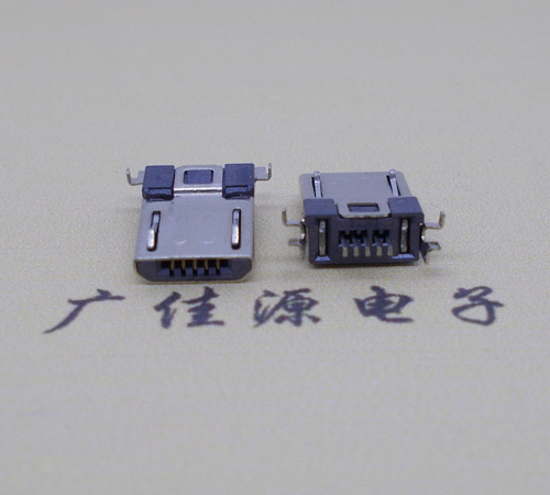 鄂州Micro usb焊板式公头贴片SMT款无弹超薄