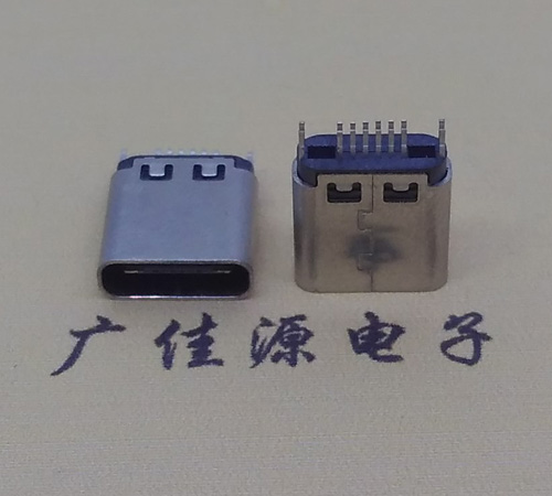 鄂州type-c16p母座,夹板式type-c16p接口连接器