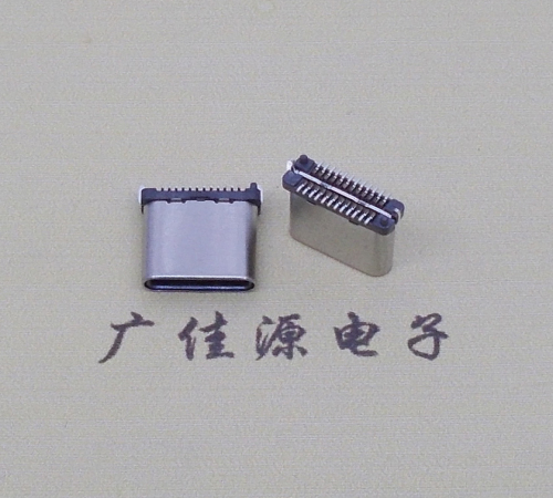 鄂州USB TYPE-C接口短体24P公头立式贴板高度H=8.0mm 高速数据传输快充电款