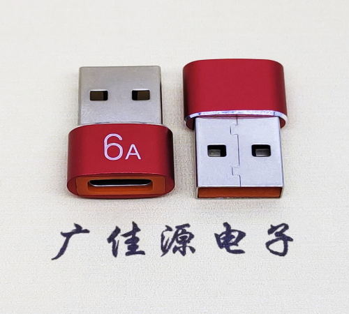 鄂州USB 2.0A公转TYPE-C母二合一成品转接头 3A/5V电阻